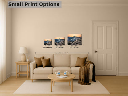 Glacier Point Yosemite National Park Mountain Picture, Half Dome Nature Photo Canvas Relaxation Artwork