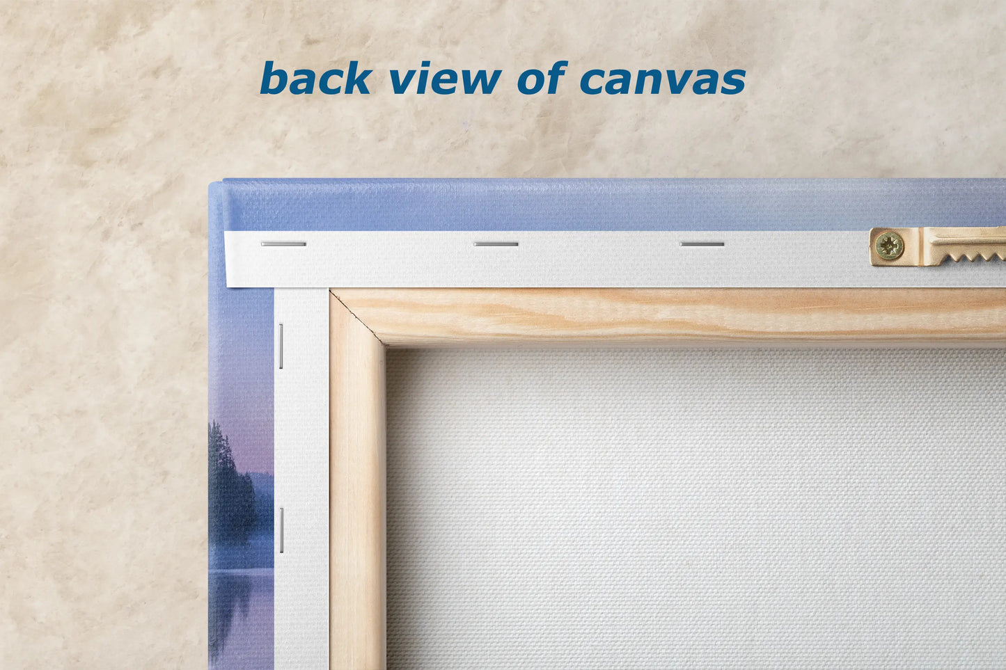 a picture of a window with the back view of canvas