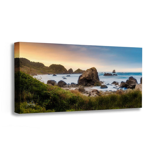 Lone Ranch Beach Oregon Coast Ocean Picture, Pacific Northwest Nature Photo Relaxation Artwork for Meditation, Apartment, Office & House Décor
