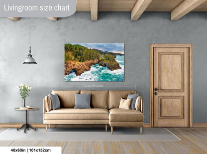 Oregon Coastal Landscape Print: Pacific Ocean Nature Photography for Home Decor and Gifts