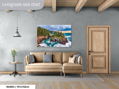 Serene Oregon Coast Seascape: Pacific Ocean Print - Nature Photography Wall Art for Home Decor