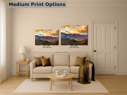 Cathedral Rock View, Sedona Arizona Desert Picture Nature Photo Relaxation Artwork for Meditation, Office, and House Decor