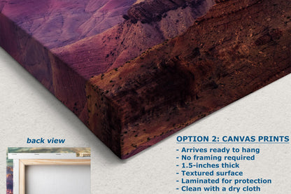 Grand Canyon National Park, Red Rock Arizona Desert Picture Nature Photo, Bohemian Style Relaxation Artwork for Meditation, Apartment, Office & House Décor
