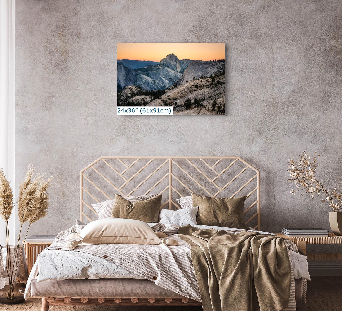 Yosemite Half Dome Art Print, National Park Photo, Landscape Sunset Photography Print, California Art Nature Gift for Office or Living Room