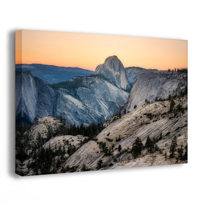 Yosemite Half Dome Art Print, National Park Photo, Landscape Sunset Photography Print, California Art Nature Gift for Office or Living Room