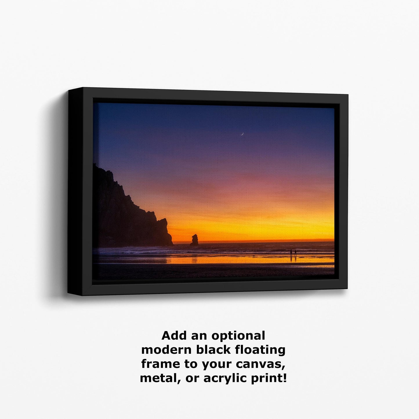 Morro Rock Sunset Reflection: California Coastal Seascape Art Print - Pacific Ocean Photography