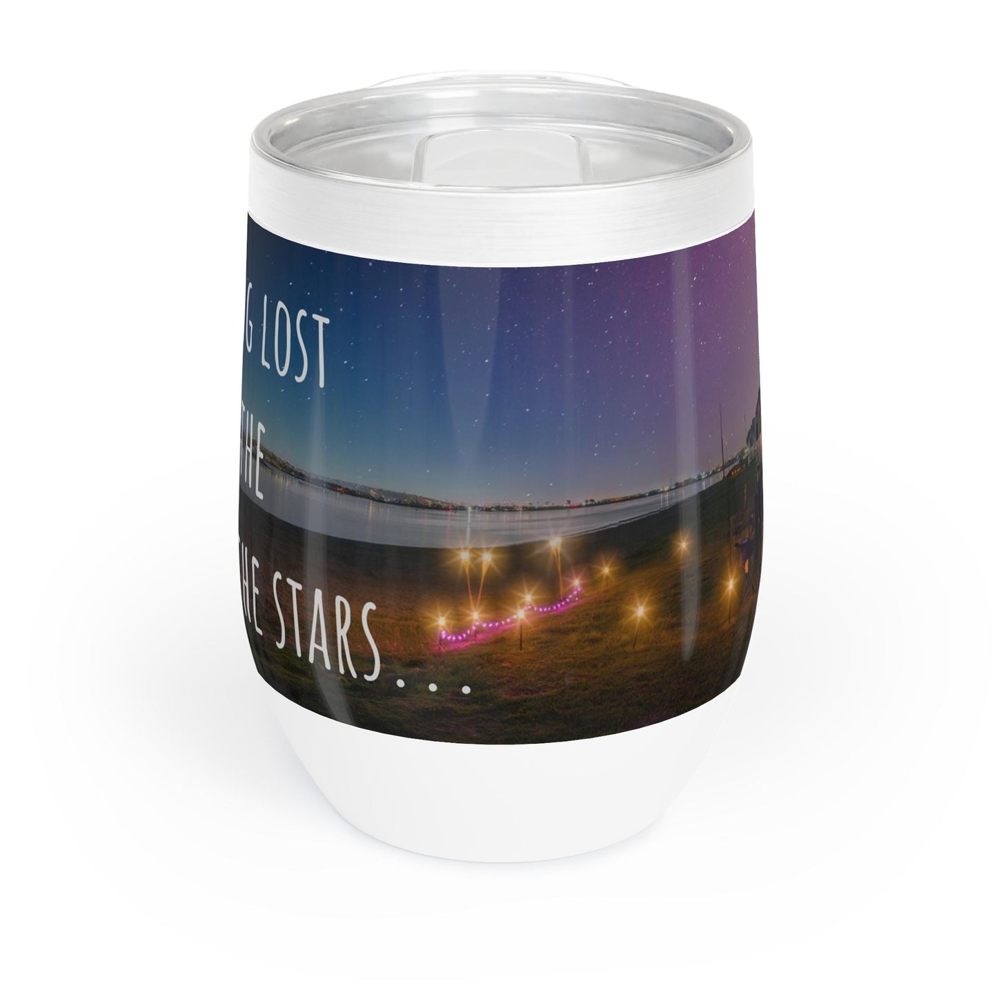 Airstream Wine Tumbler: Night Sky Under the Stars, 12oz Stainless Steel