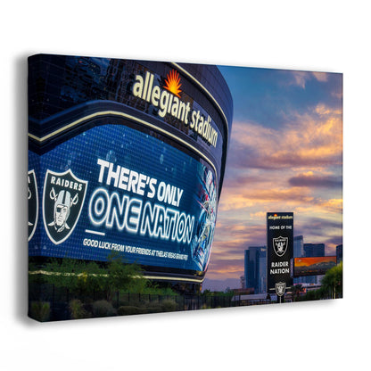 Raider Stadium Wall Art, Las Vegas Football Dome Allegiant Stadium Photograph Poster, NFL Man Cave Decor in Paper/Canvas/Metal