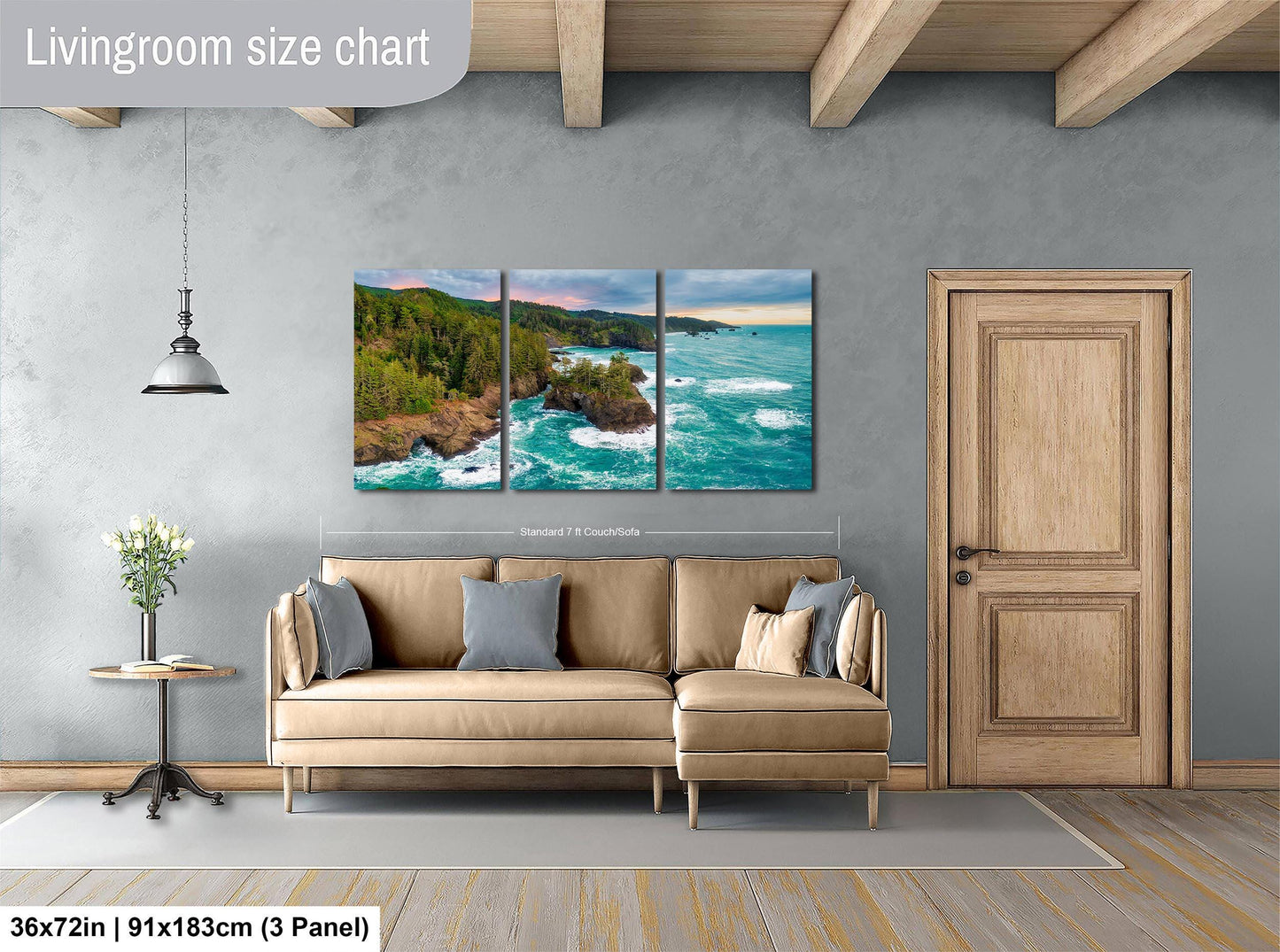 Oregon Coast Seascape Art: Pacific Ocean Print - Nature Photography Wall Art for Home Decor