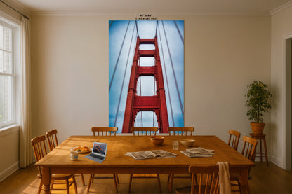 San Francisco Golden Gate Bridge Picture | Towering Canvas Wall Art | California Coastline Photography | Office, Dorm, or Home Decor