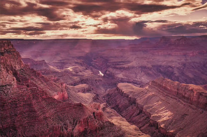 Grand Canyon National Park, Arizona Desert Picture Sunset Nature Photo, Bohemian Style Relaxation Artwork for Meditation, Apartment, Office & House Décor