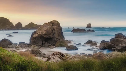 Lone Ranch Beach Oregon Coast Ocean Picture, Pacific Northwest Nature Photo Relaxation Artwork for Meditation, Apartment, Office & House Décor