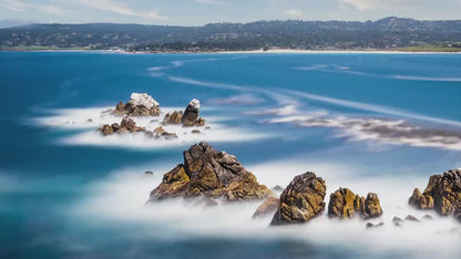 Point Lobos Shoreline, Carmel California Coastline Ocean Picture, Relaxation Artwork Nature Photo for Meditation, Office, Dorm, House Decor