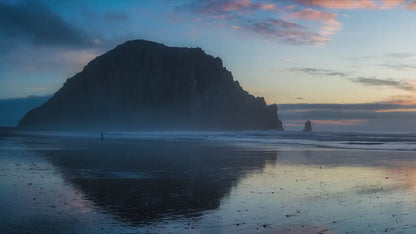 Morro Bay California Coastline Ocean Picture Nature Photo, Morro Rock Reflection, Coastal Relaxation Artwork, Dorm Room, Office & House Decor