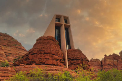 Chapel of the Holy Cross Sedona Arizona Desert Picture, Southwestern Wall Art, Church Landscape Print, Office Decor, Cubicle & Home Wall Art