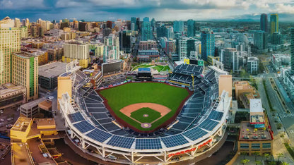 San Diego Padres Baseball Petco Park SD Skyline Print – MLB Stadium Wall Art for Sports Fans & Home Decor