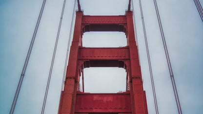 San Francisco Golden Gate Bridge Picture | Towering Canvas Wall Art | California Coastline Photography | Office, Dorm, or Home Decor