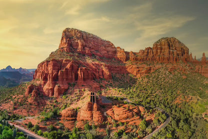 Chapel of the Holy Cross Sedona Arizona Desert Picture, Southwestern Wall Art, Catholic Church Decor, Canvas Print, Office or Home Wall Art