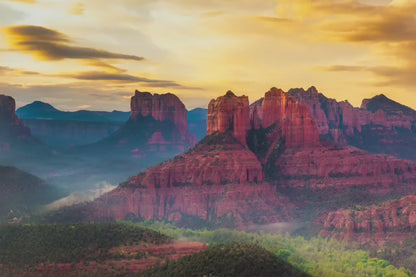 Cathedral Rock View, Sedona Arizona Desert Picture Nature Photo Relaxation Artwork for Meditation, Office, and House Decor
