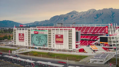 San Francisco 49ers Football Stadium Wall Art | Levi's Stadium Bay Area Decor NFL Fan Gift for Man Cave or Game Room