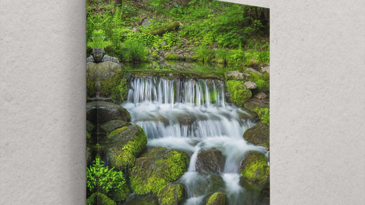 Yosemite National Park Waterfall Picture Nature Photo Relaxation Artwork for Meditation, Office, Apartment, and House Decor