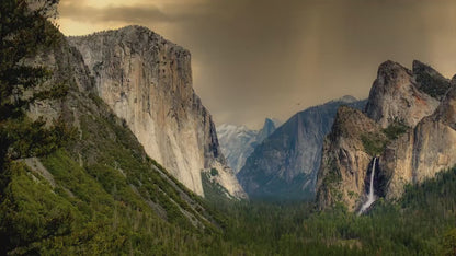 Yosemite National Park Mountain Picture Nature Photo Bohemian Relaxation Artwork for Meditation