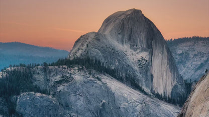 Glacier Point Yosemite National Park Mountain Picture, Half Dome Nature Photo Canvas Relaxation Artwork