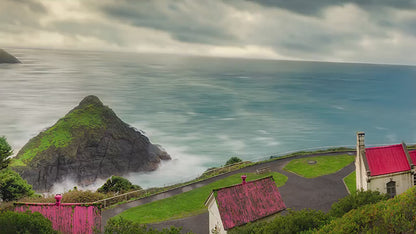 Haceta Head Lighthouse Picture, Oregon Coast Ocean Picture, Pacific Northwest Beach Photo Framed Coastal Decor for Ocean Lovers