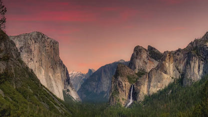 Yosemite National Park Mountain Picture Nature Photo Bohemian Relaxation Artwork for Meditation